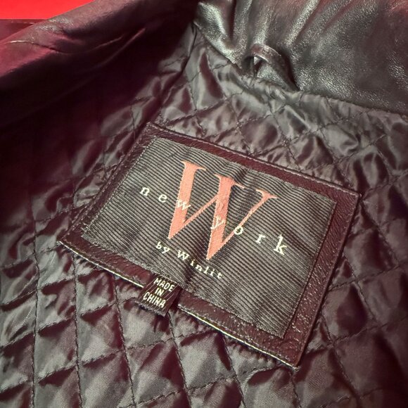 Upcycled Abstract Neon Leather Jacket – Hand-Painted Festival & Street Style - Picture 6 of 12